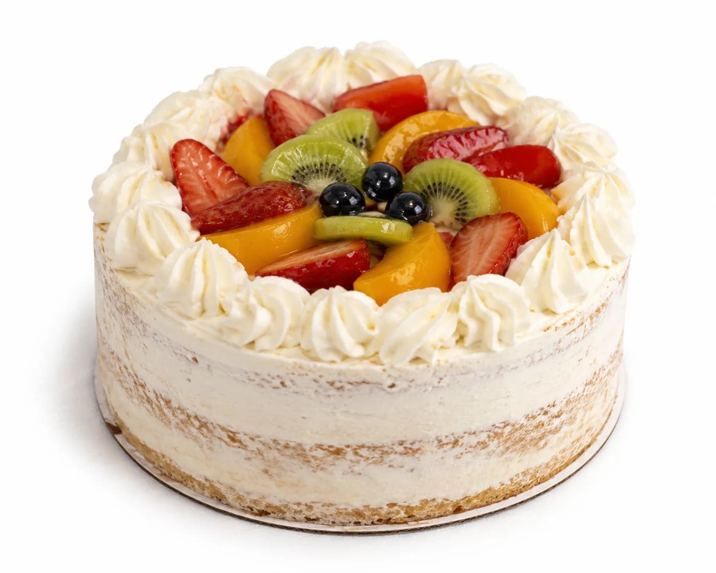 Pastel de vainilla con fruta de Luminaria